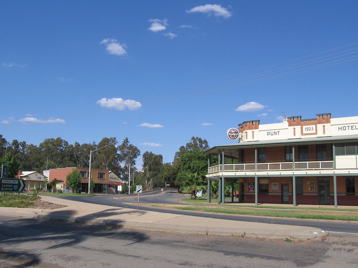 Le centre ville de Darlington Point