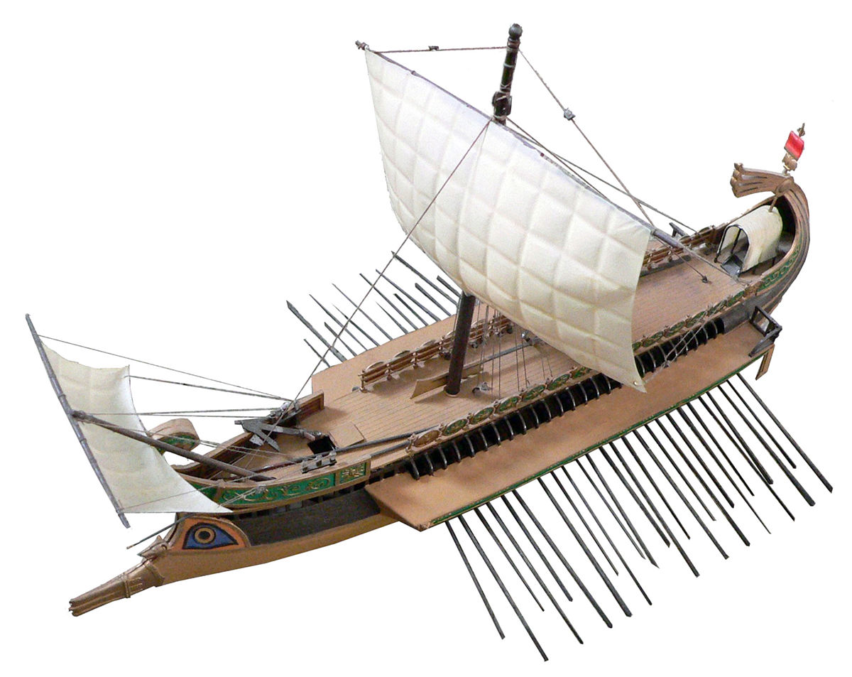 Maquette de birème romaine