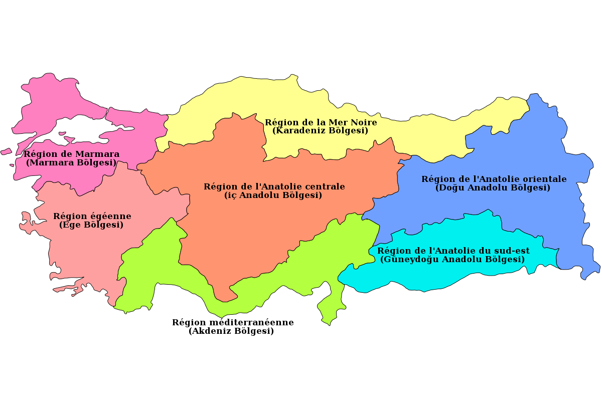 Régions de Turquie