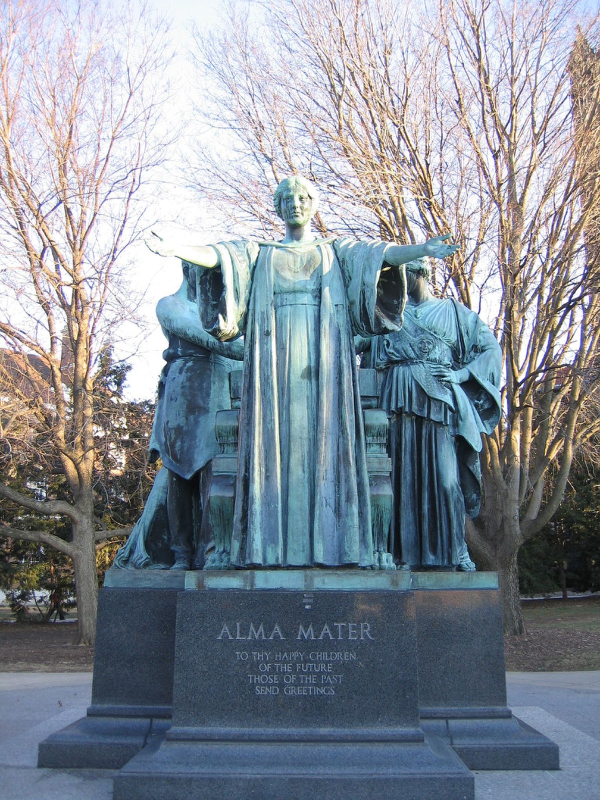 Lorado Taft, « La Solitude de l'âme » (1911), Université de l'Illinois à Urbana