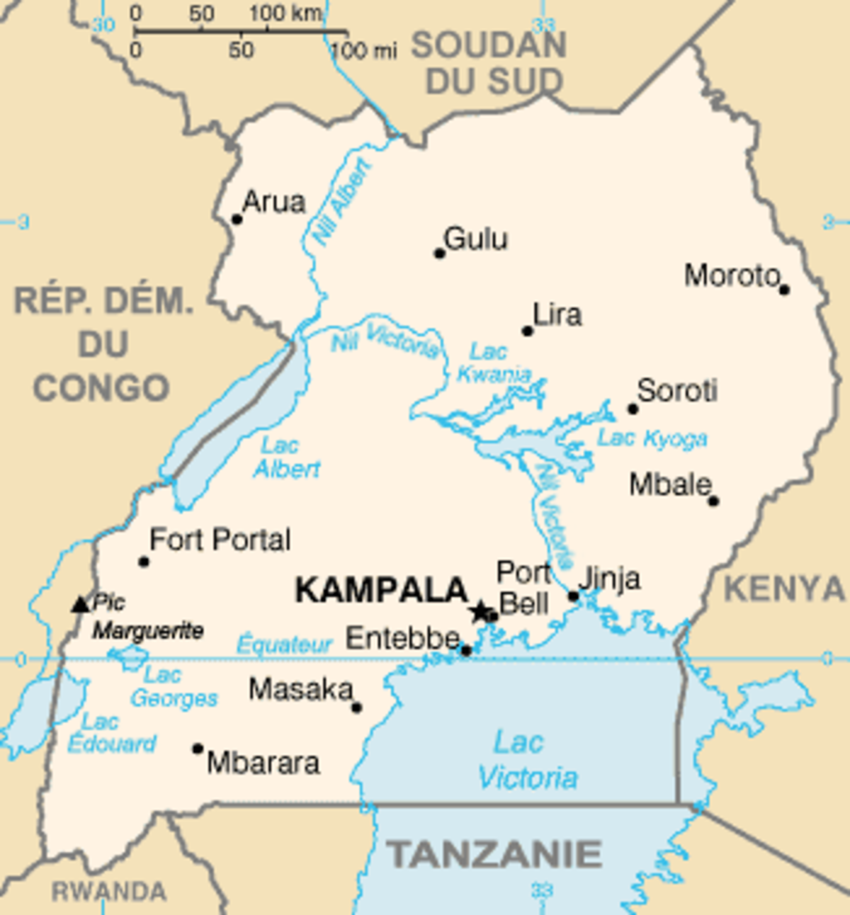 Villes d'Ouganda