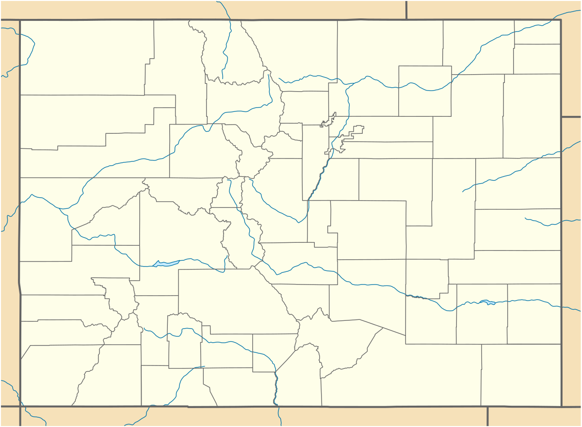 (Voir situation sur la carte du Colorado)