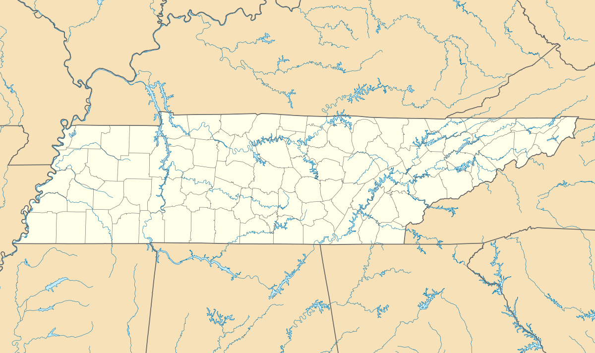 (Voir situation sur la carte du Tennessee)