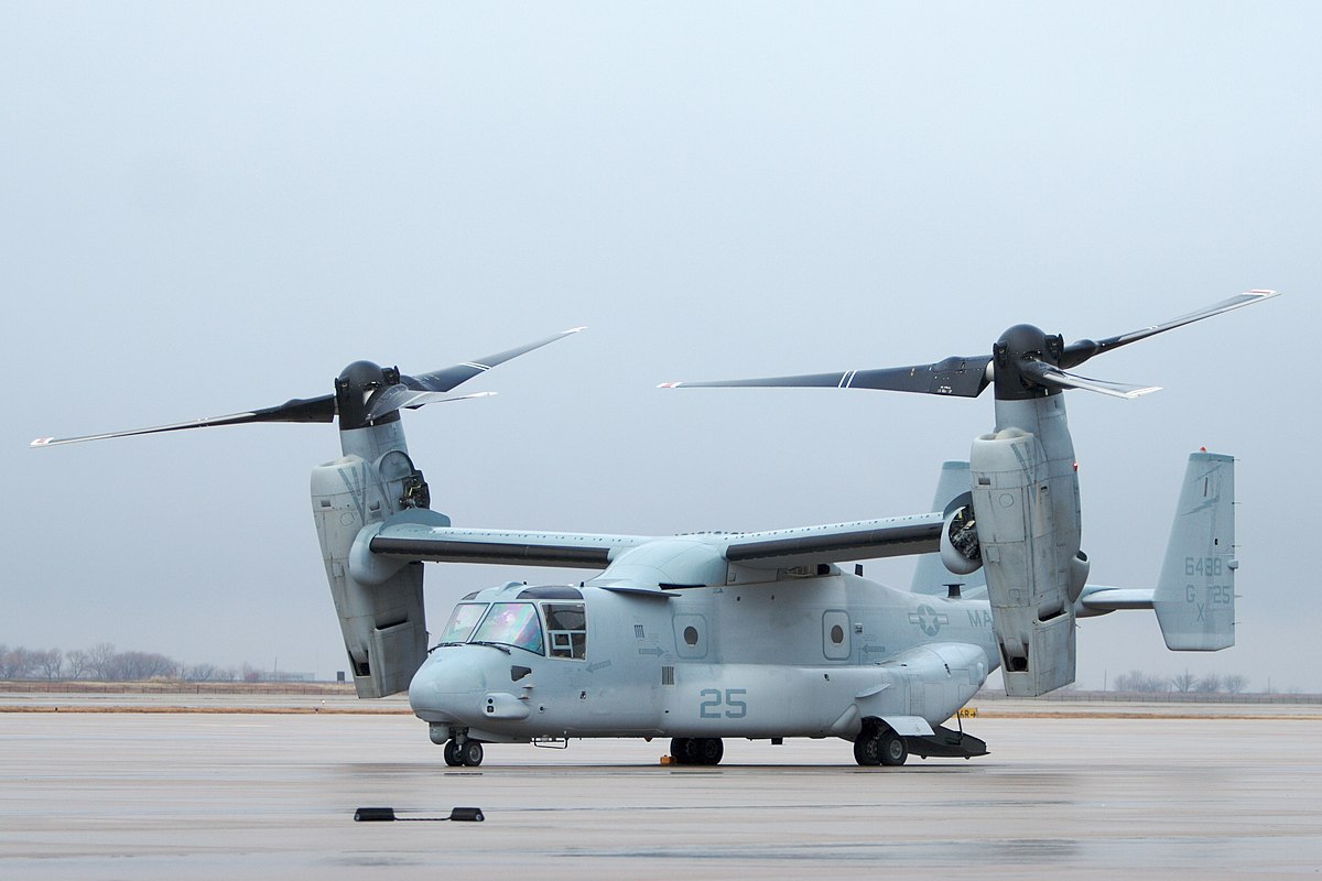 Un V-22 au sol