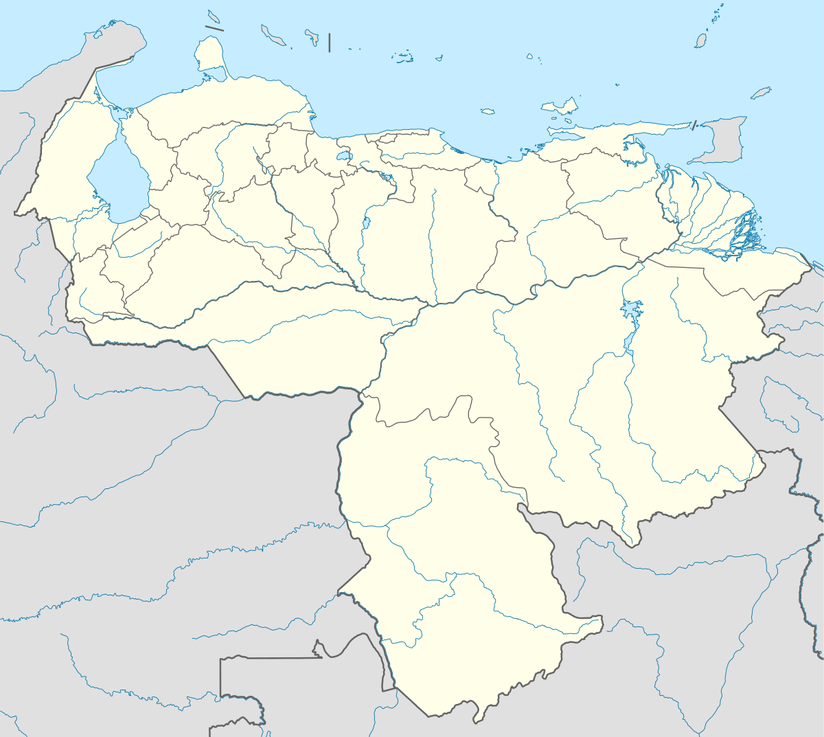 Carte du Venezuela