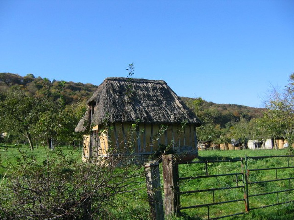 chaumière du Marais-Vernier, dans l'Eure, Haute-Normandie