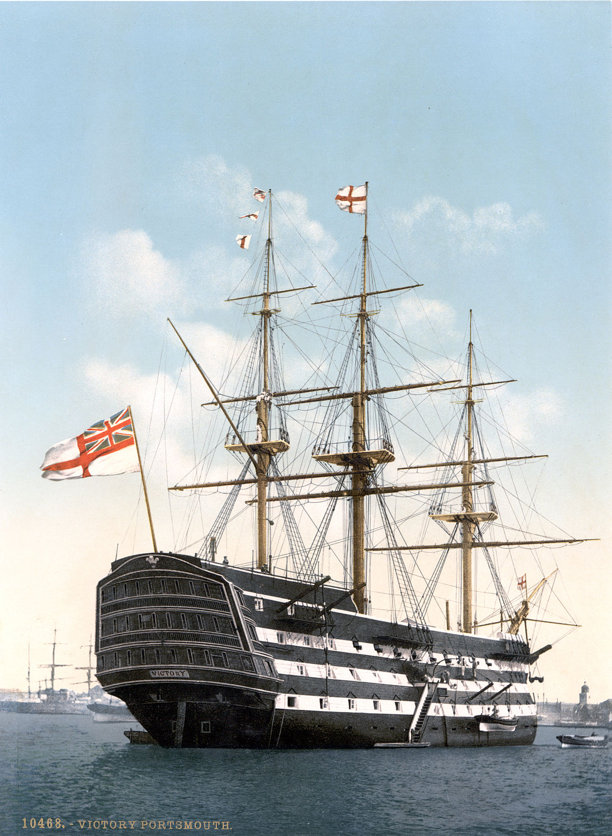 HMS Victory en 1900 à Portsmouth