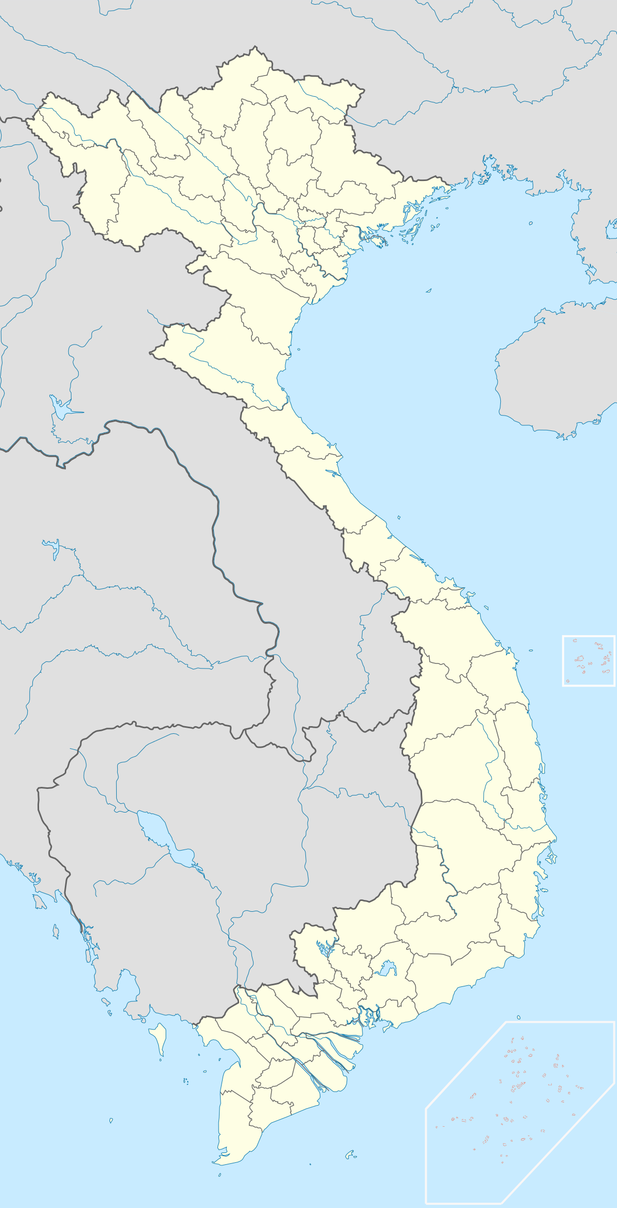 Carte du Viêt Nam