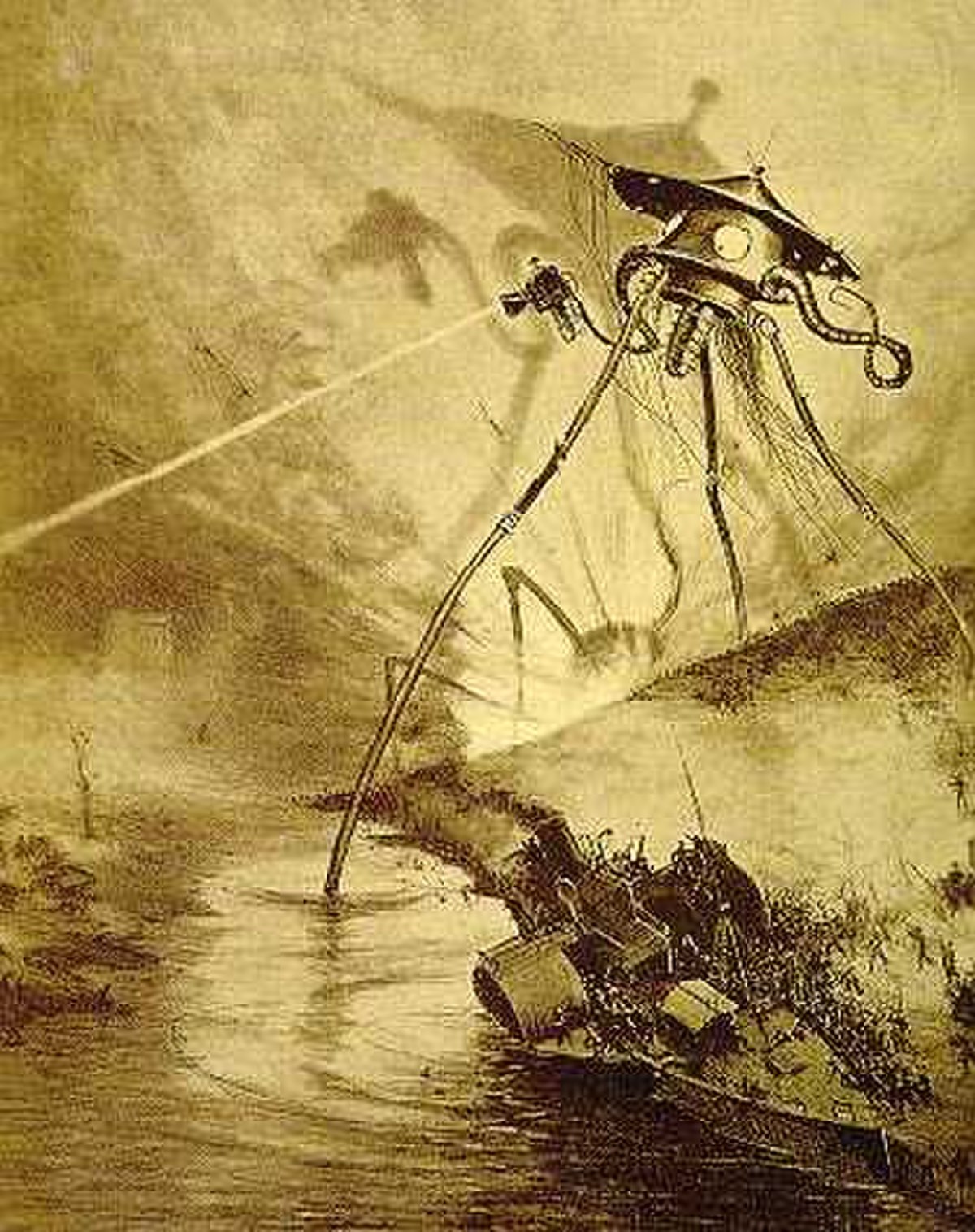 Illustration de La Guerre des mondes