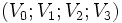\ (V_0;V_1;V_2;V_3)\