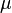 \mu \