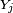 \scriptstyle\ Y_{j}\