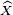 \scriptstyle\ \widehat{X}\