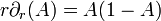 r \part_r(A) =A(1-A)\,