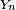 \scriptstyle\ Y_n\