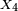 \scriptstyle\ X_4\