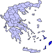 Carte du Dodécanèse