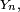 \scriptstyle\ Y_{n},\