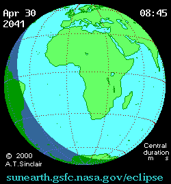 Éclipse solaire du 30 avril 2041