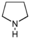 Pyrrolidine structure.png