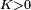 \scriptstyle\ K>0\