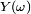\scriptstyle\ Y(\omega)\