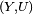 \scriptstyle\ (Y,U)\