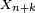 \scriptstyle\ X_{n+k}\