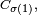 \scriptstyle\ C_{\sigma(1)},\