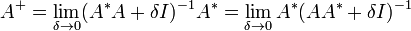 Pseudo-inverse