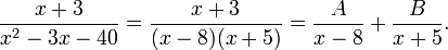 Fraction partielle