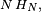 \scriptstyle\ N\,H_N,\