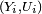 \scriptstyle\ (Y_i,U_i)\