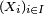 \scriptstyle\ (X_{i})_{i\in I}\
