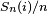 \scriptstyle\ S_n(i)/n\