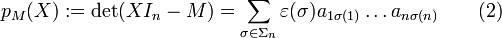 Polynôme caractéristique