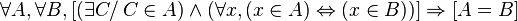 Axiome d'extensionnalité