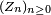 \scriptstyle\ (Z_{n})_{n\ge0}\
