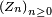 \scriptstyle\ \left(Z_{n}\right)_{n\ge 0}\