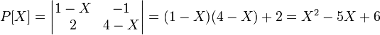 Polynôme minimal d'un endomorphisme