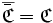 \overline{ \bar \mathfrak{C} } = \mathfrak{C} \,