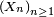 \scriptstyle\ \left(X_n\right)_{n\ge 1}\