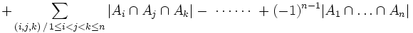 Formule du crible de Poincaré
