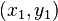 (x_1, y_1)\