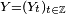 \scriptstyle\ Y =(Y_t)_{t\in \mathbb{Z}}\