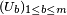 \scriptstyle\ (U_{b})_{1\le b\le m}\
