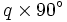 q \times 90^\circ\