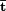 \scriptstyle \mathbf \bar{t}