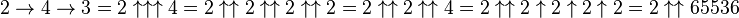 Notation des flèches chaînées de Conway