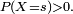 \ \scriptstyle P(X=s)>0.\